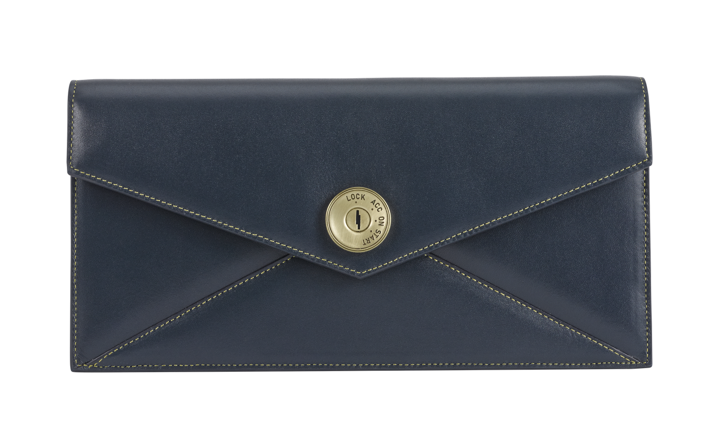 THE UPTOWN ENVELOPE ✧ Navy Leather